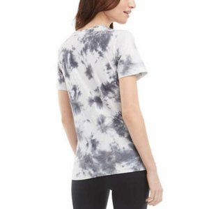 NWT Danskin Women’s Short Sleeve Tie Dye Tee Black Combo NEW
